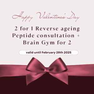 2 for 1 Reverse Ageing Peptide Consulation + Brain Gym for 2
